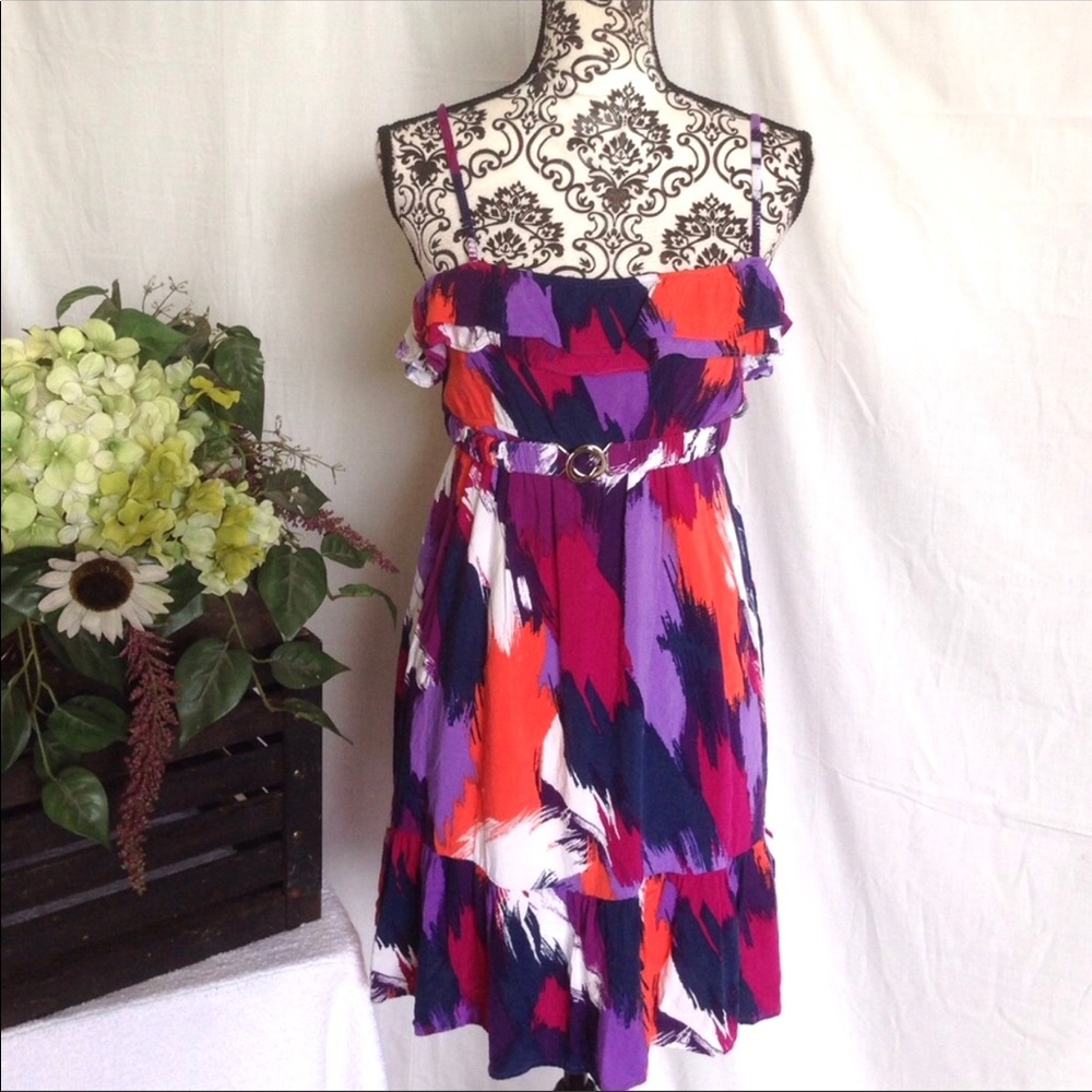 Paint Brush Vivid Summer Dress